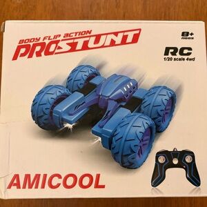 Amicool RC Pro Stunt Car 360° Flip 4WD Remote Control Red Toy Rechargeable NIB
